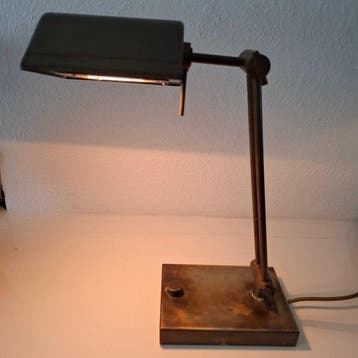 Lampe de table - Bureau/lampe notariale - Bronze, Antiek en Kunst, Curiosa en Brocante
