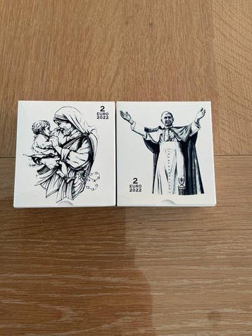 Vaticaan. 2 Euro 2022 Madre Teresa + Paolo VI (2 coins)