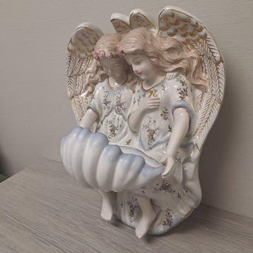 Meissen - Ritzenhoff & Becker - Sculpture, Benitier of, Antiquités & Art