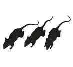 Tafeldecoratie Ratten 6cm 3st, Verzenden, Nieuw
