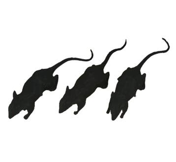 Tafeldecoratie Ratten 6cm 3st, Verzenden, Nieuw