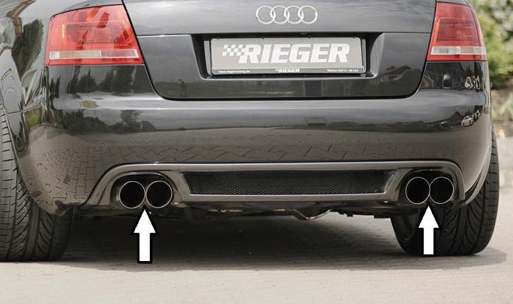 RIEGER einddemper li./re. Typ 14, geschikt voor Audi A4 (8H), Auto-onderdelen, Uitlaatsystemen, Nieuw, Audi, Verzenden