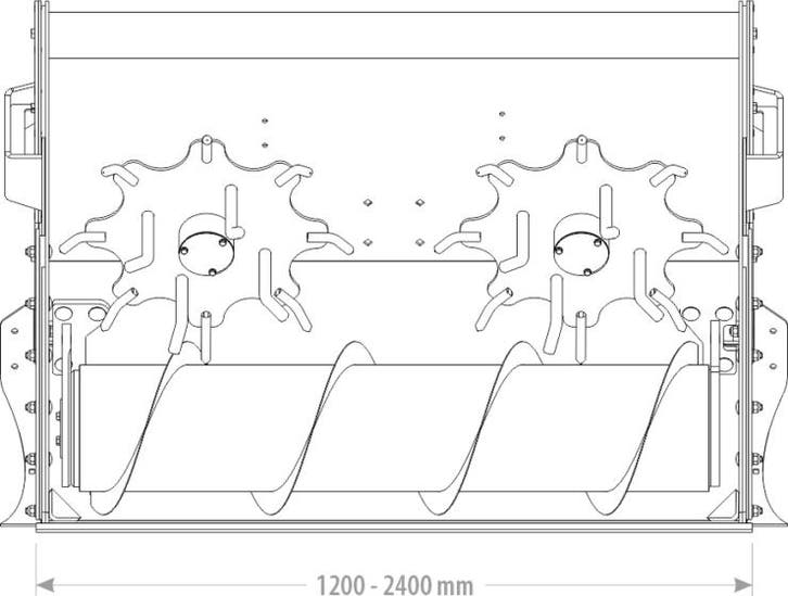 Voerdoseermachine Standaard 1.20- 2.40m, Articles professionnels, Agriculture | Outils