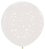 Ballonnen Stars Crystal Clear 91cm 2st, Verzenden, Nieuw