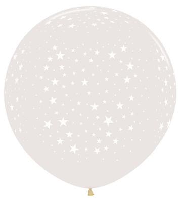 Ballonnen Stars Crystal Clear 91cm 2st, Verzenden