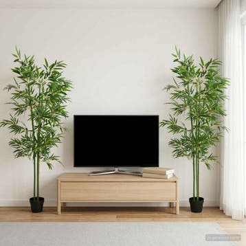 vidaXL Kunstmatige Bamboe Boom 4 st Groen 60 x 18 x 190 cm, Verzenden