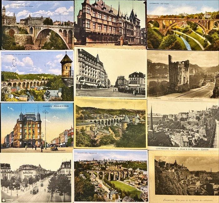 Luxemburg - Stad en Landschap, Europa, Bruggen, Architectuur, Collections, Cartes postales | Étranger