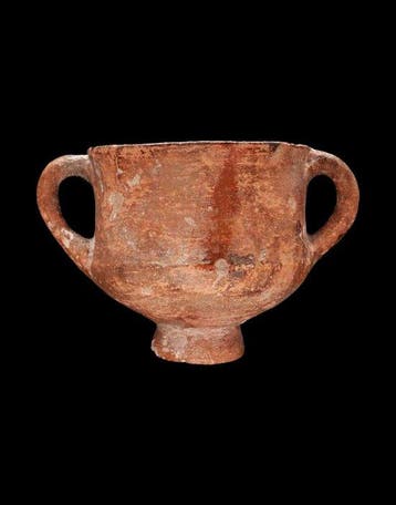 Oudgrieks Terracotta - etruskische krater - 6e/5e eeuw