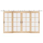 vidaXL Schuifdeur onderdelenset 400 cm roestvrij staal, Verzenden, Nieuw