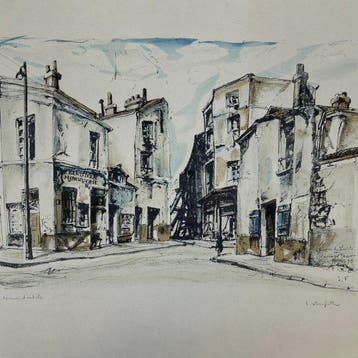 Léonard Tsuguharu Foujita (1886–1968) - Rue de la Santé et