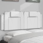 vidaXL Hoofdbordkussen Viana 140 cm kunstleer wit, Huis en Inrichting, Slaapkamer | Bedden, Verzenden, Nieuw