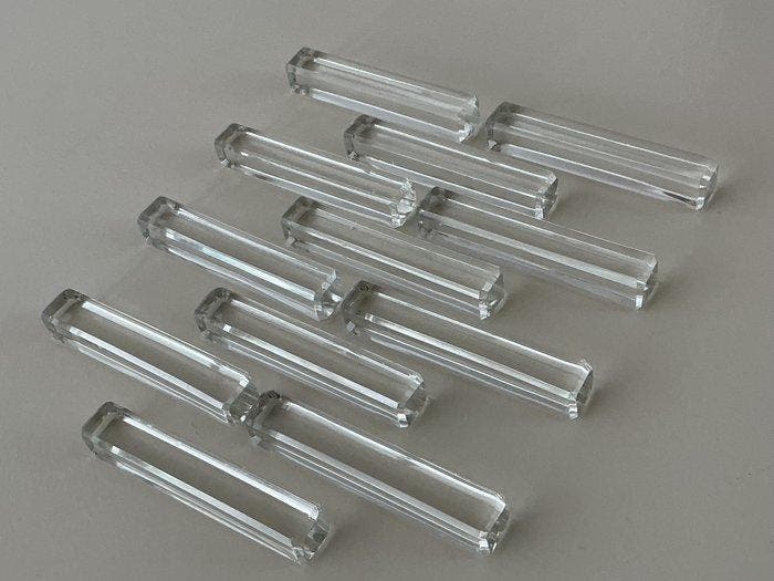 Geslepen kristallen Art Deco bestekleggers - Messensteun, Antiek en Kunst, Kunst | Designobjecten