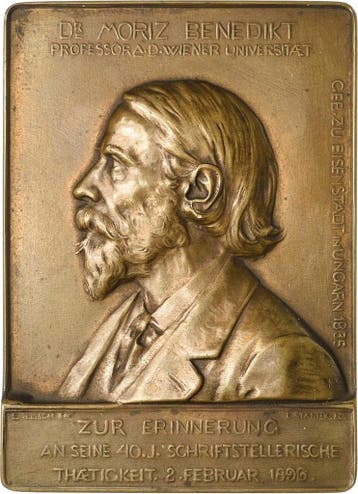 Einseitige Bronzeplakette 1896 medaille, Verzenden, België