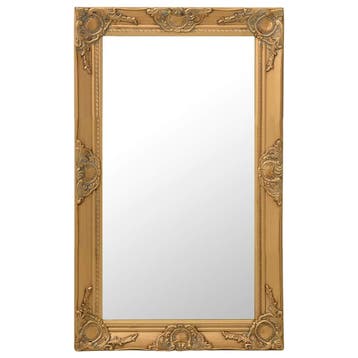 vidaXL Wandspiegel barok stijl 50x80 cm goudkleurig, Verzenden, Nieuw