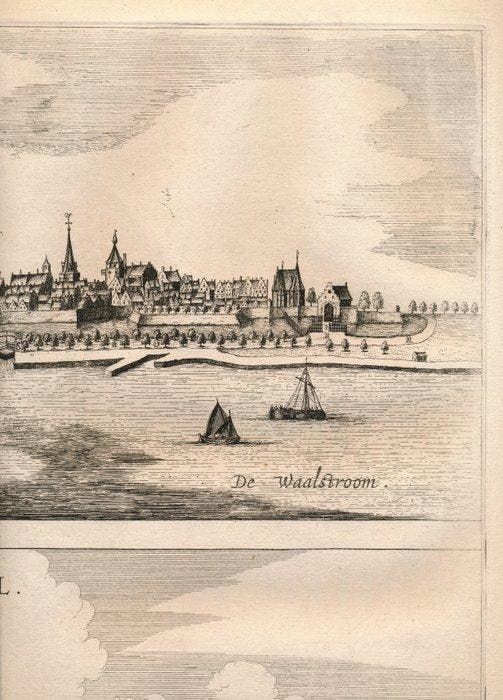 Nederland - Tiel / Zaltbommel; J. Blaeu - Tyel. Salt-Boemel., Livres, Atlas & Cartes géographiques