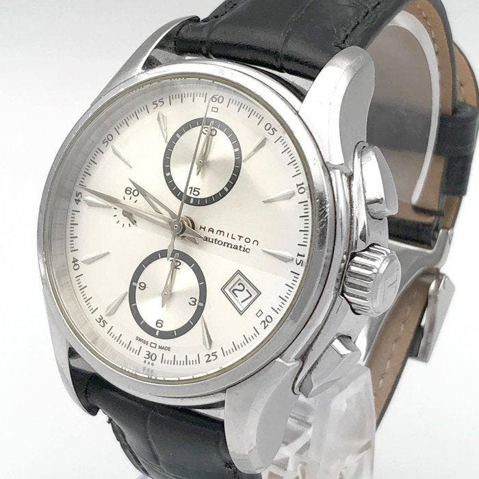 Hamilton - Jazzmaster Auto Chrono - H326160 - Heren -, Bijoux, Sacs & Beauté, Montres | Hommes