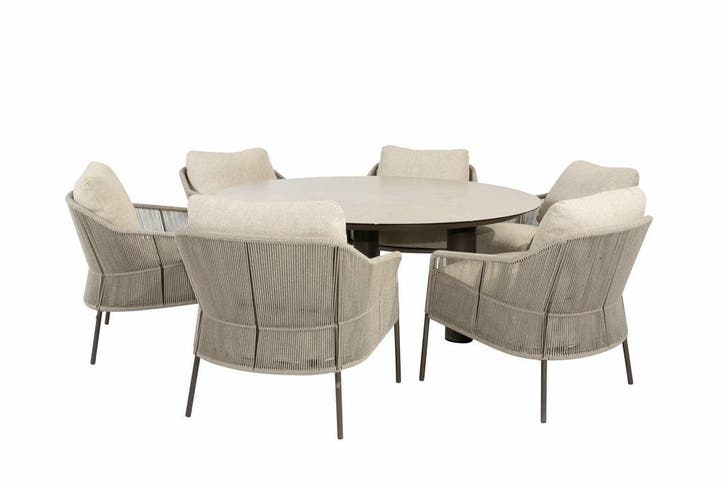 Taste by 4 Seasons Florence low dining set terre met Donato, Jardin & Terrasse, Ensembles de jardin