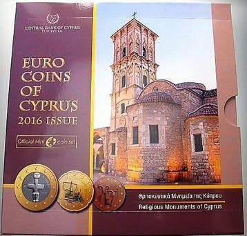 Munten set 1 Cent-2 Euro 2016 Zypern, Postzegels en Munten, Munten | Europa | Euromunten, Verzenden, België