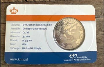 Nederland. Medal 2012 De kroon prinselijke familie penning
