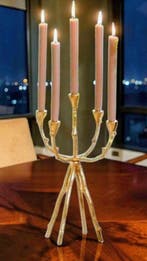 Kandelaar Rococo Stijl - Goud Verguld Boom / Tak Candelabra