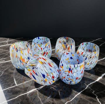 MurArt - Drinkset (6) - Glas - Murrine Millefiori