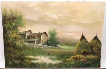 Enrique Beltrán Messa (1940-2006) - Atardecer en el campo