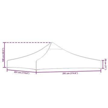 MaxxGarden Dakzeil Partytentdak easy-up 3x3m antracietkle..., Ophalen of Verzenden