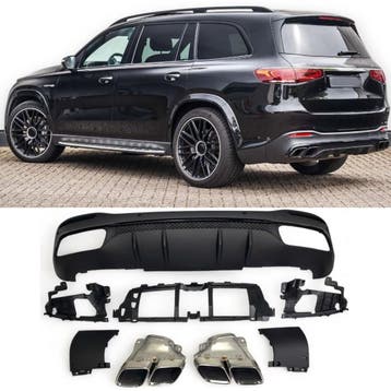 Geschikt voor Mercedes X167 GLS-Klasse diffuser + uitlaatstu, Verzenden, Nieuw