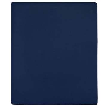 vidaXL Hoeslakens 2 st jersey 140x200 cm katoen marineblauw, Huis en Inrichting, Slaapkamer | Beddengoed, Verzenden, Nieuw