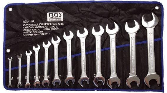 Bgs Technic Steeksleutelset 12-delig 6x7-30x32 mm, Autos : Divers, Outils de voiture, Envoi