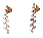 Oorbellen - 18 karaat Roségoud - 0.66ct. tw. Diamant, Nieuw