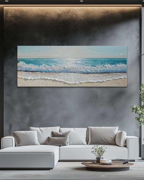 Clelia - Where the Shore Breathes, Antiek en Kunst, Kunst | Schilderijen | Modern