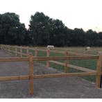 Westminster weidepaal in hout met schuine vlakke bovenkant