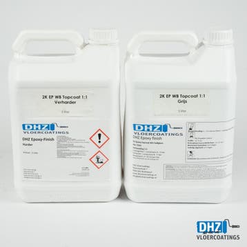2K EPOXY vloercoating/betonverf 10L  95,- (80m2) Ral 7035, Verzenden, Verf