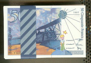 Frankrijk. - 20 x 50 Francs - 1997 - Pick 157d (Zonder, Postzegels en Munten