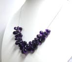 Prachtige amethysten op draad om als sieraden te monteren