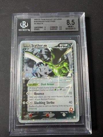 Pokémon - 1 Graded card - Scyther Holo - Beckett 8.5 - WOTC, Nieuw