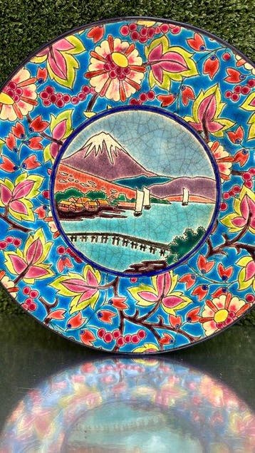 Longwy - Assiette - Faïence - Assiette en faïence, Antiquités & Art