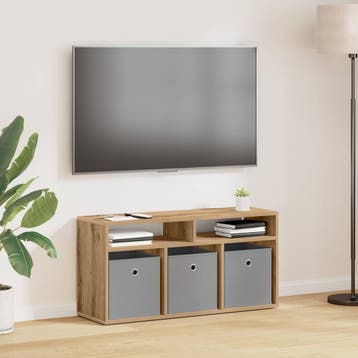 vidaXL Laagkast 87 x 27,5 x 43 cm Artisan Eiken, Verzenden, Nieuw