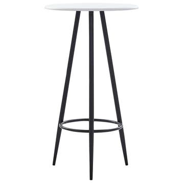 vidaXL Bartafel 60x107,5 cm MDF wit, Verzenden