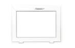 PVC kiep b80xh60 cm Antraciet, Gevelraam of Ruit, Minder dan 80 cm, 80 tot 120 cm, Nieuw