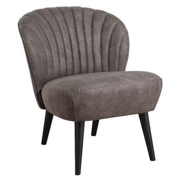 Loungestoel | BOREAS | Microvezel/Hout | Olive | Zwarte, Verzenden, Nieuw in verpakking