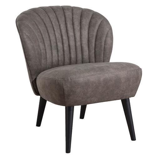 Loungestoel | BOREAS | Microvezel/Hout | Olive | Zwarte, Articles professionnels, Horeca | Équipement de cuisine, Envoi
