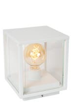 Lucide CLAIRE - Sokkellamp - 1xE27 - IP54 - Wit, Verzenden