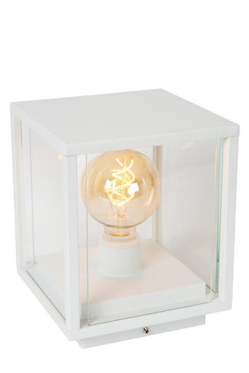 Lucide CLAIRE - Sokkellamp - 1xE27 - IP54 - Wit, Tuin en Terras, Verzenden, Nieuw