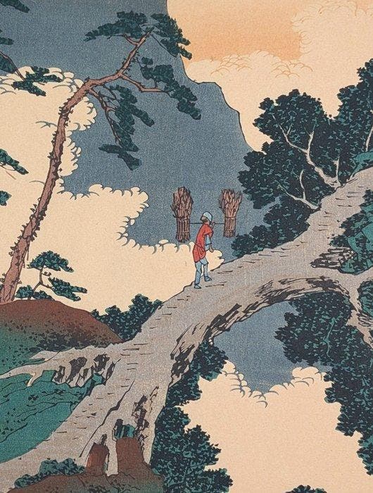 Hiroshige - Higo, Gokanosh - Bekende gezichten van de 60, Antiek en Kunst, Antiek | Overige Antiek