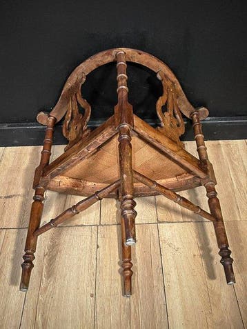 Fauteuil - Hout, Textiel
