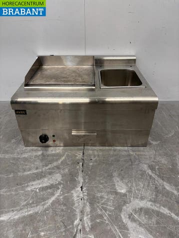 Plaque de cuisson Jaru en acier inoxydable avec bac GN de 76, Verzenden