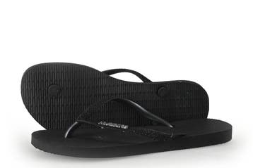 Havaianas Slippers in maat 38 Zwart, Kleding | Dames, Schoenen, Slippers, Verzenden, Zwart, Zo goed als nieuw