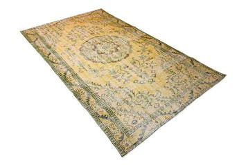 Jaune vintage - Tapis - 280 cm - 165 cm - avec certificat, Nieuw